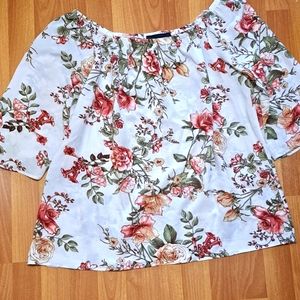 Wishful off the shoulder blouse 1X